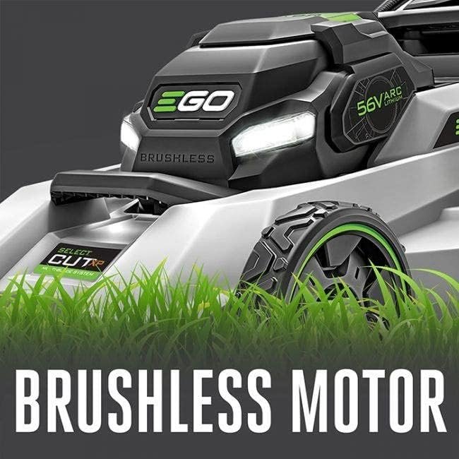 EGO LM2156SP-2 21 Select Cut Self Propelled Lawn Mower with (2) 10Ah Batteries and 700W Turbo Charger