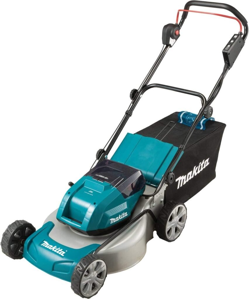 Makita XML03CM1 36V (18V X2) LXT® Brushless 18 Lawn Mower Kit with 4 Batteries