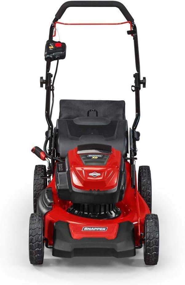 Snapper XD 82V MAX Cordless Electric 19 Push Lawn Mower, Includes Kit of 2 2.0 Batteries and Rapid Charger (Renewed)