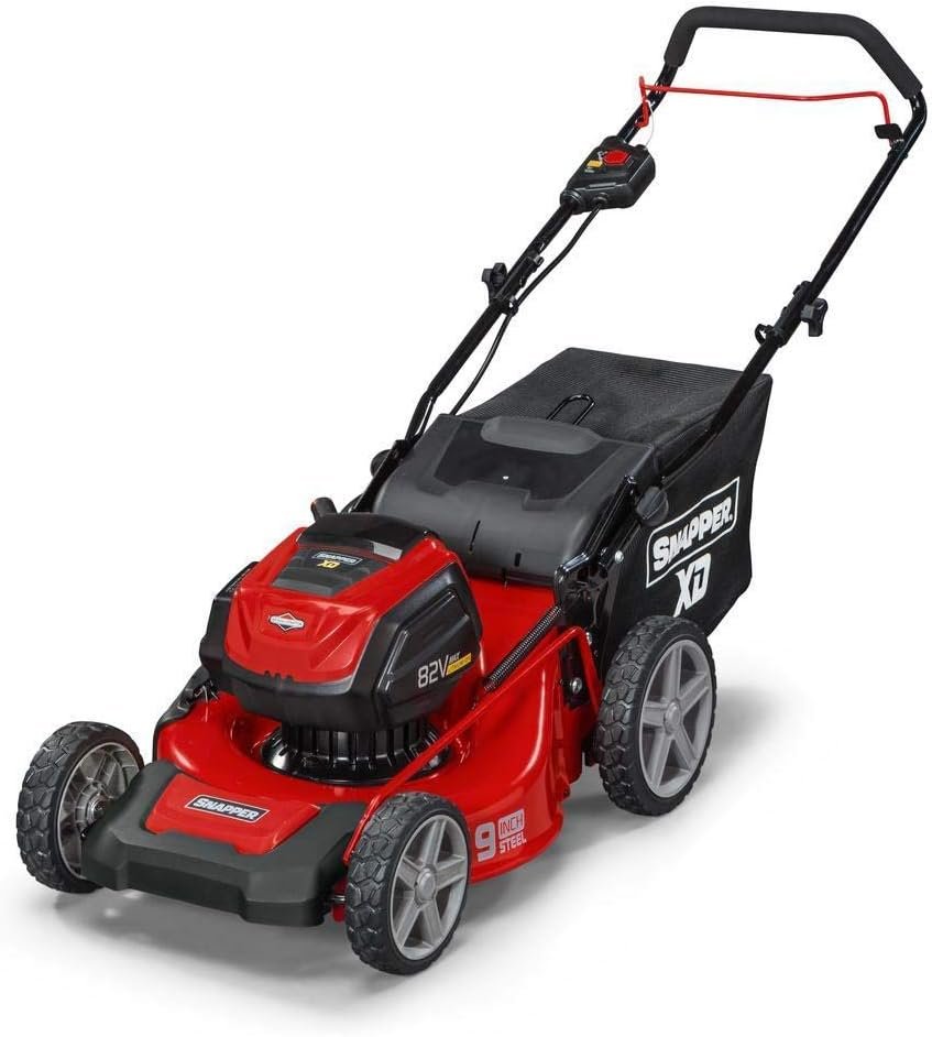 Snapper XD 82V MAX Cordless Electric 19 Push Lawn Mower, Includes Kit of 2 2.0 Batteries and Rapid Charger (Renewed)