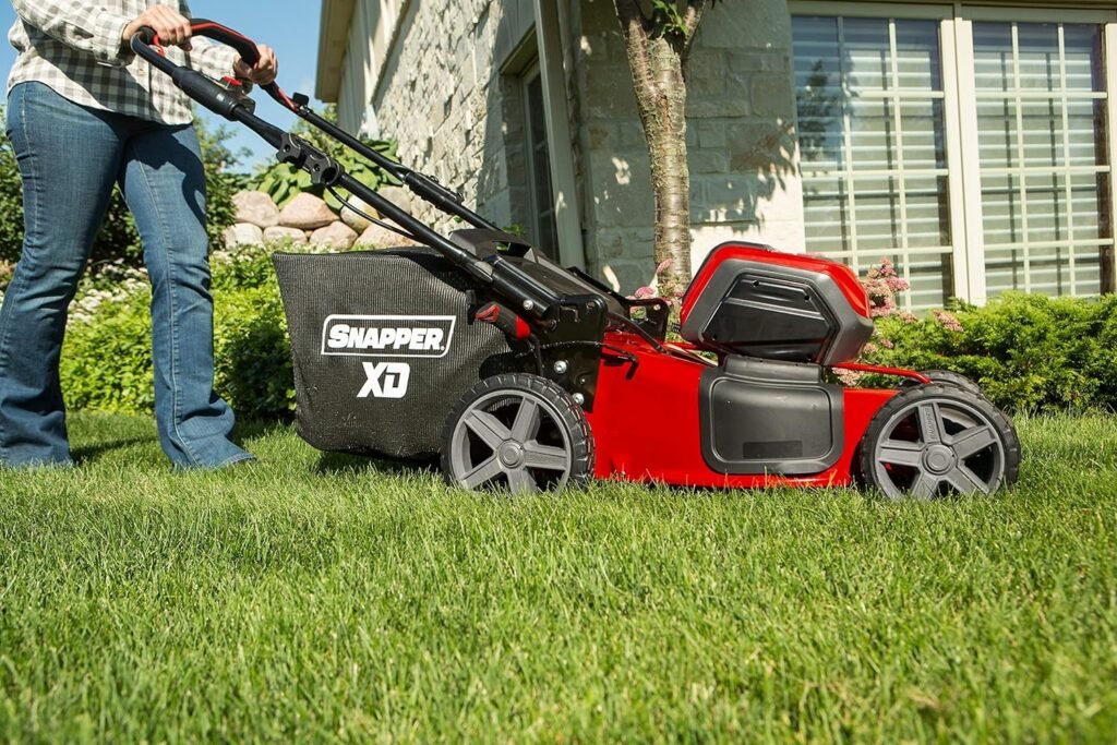 Snapper XD 82V MAX Electric Cordless 21-Inch Lawnmower Kit with (2) 2.0 Batteries (1) Rapid Charger, 1687884, SXDWM82K (Renewed)