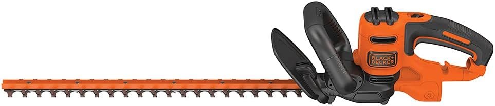 BLACK+DECKER Electric Hedge Trimmer, 22-Inch Blade, Corded (BEHT350FF) Orange