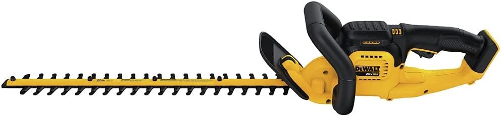 DEWALT 20V* MAX Cordless Hedge Trimmer, 22 Inches, Tool Only (DCHT820B), Battery Powered, Black/Yellow