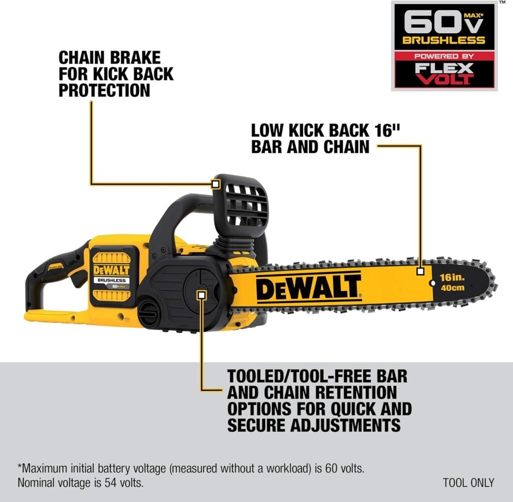 DEWALT FLEXVOLT 60V MAX* Blower, 125 MPH, 600 CFM (DCBL772X1)