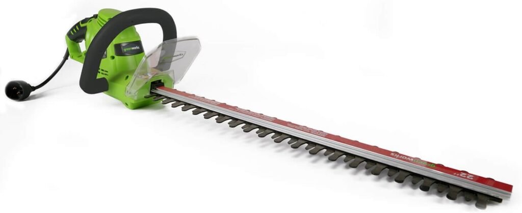 Greenworks 4 Amp 22 Corded Electric Dual-Action Hedge Trimmer